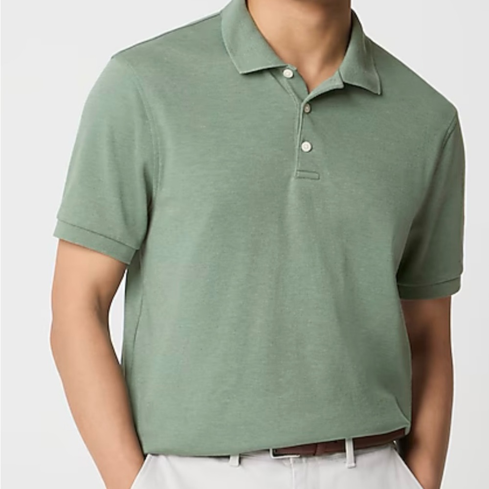 J.Crew Factory Soft Touch Polo Light Green Sz S NWT